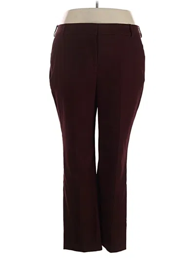 Pre-owned Lane Bryant Dress Pants In Burgundy