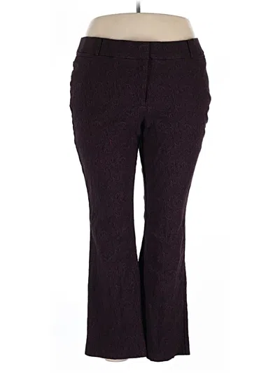 Pre-owned Lane Bryant Dress Pants In Burgundy