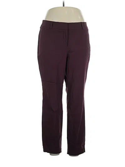 Pre-owned Lane Bryant Dress Pants In Burgundy