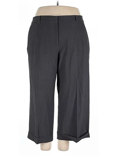 Pre-owned Lane Bryant Dress Pants In Gray
