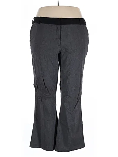 Pre-owned Lane Bryant Dress Pants In Gray