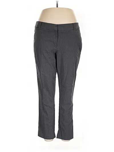 Pre-owned Lane Bryant Dress Pants In Gray