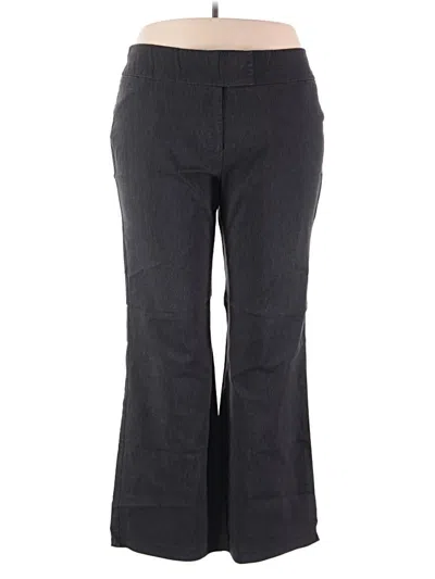 Pre-owned Lane Bryant Dress Pants In Gray