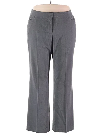 Pre-owned Lane Bryant Dress Pants In Gray