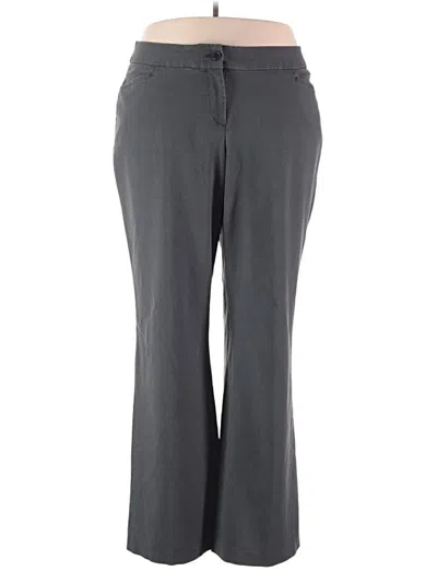 Pre-owned Lane Bryant Dress Pants In Gray