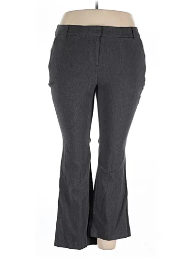 Pre-owned Lane Bryant Dress Pants In Gray