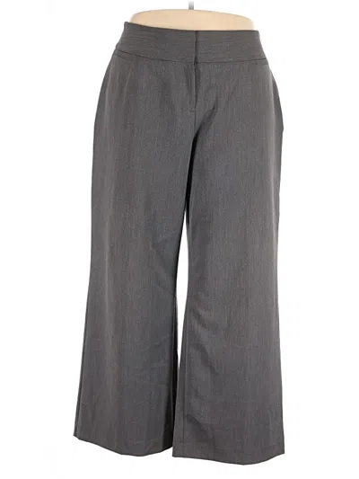 Pre-owned Lane Bryant Dress Pants In Gray