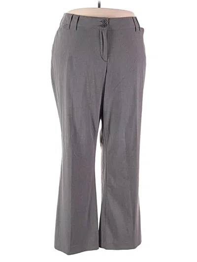 Pre-owned Lane Bryant Dress Pants In Gray