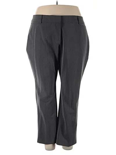 Pre-owned Lane Bryant Dress Pants In Gray