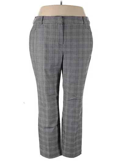 Pre-owned Lane Bryant Dress Pants In Gray