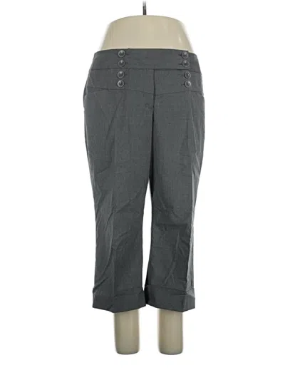 Pre-owned Lane Bryant Dress Pants In Gray