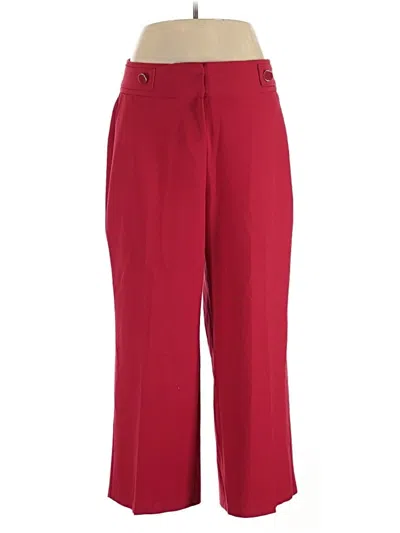 Pre-owned Lane Bryant Dress Pants In Red