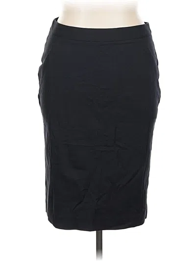 Pre-owned Lane Bryant Formal Skirt In Black