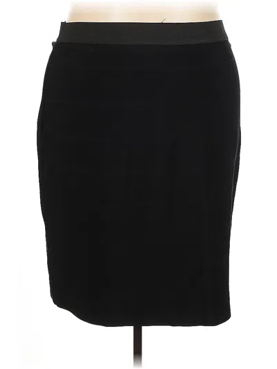Pre-owned Lane Bryant Formal Skirt In Black