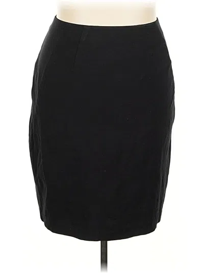 Pre-owned Lane Bryant Formal Skirt In Black