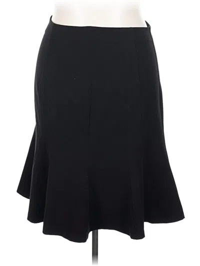Pre-owned Lane Bryant Formal Skirt In Black
