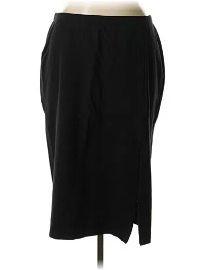 Pre-owned Lane Bryant Formal Skirt In Black