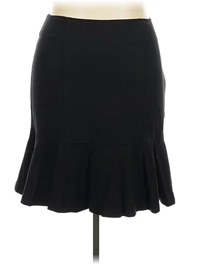 Pre-owned Lane Bryant Formal Skirt In Black