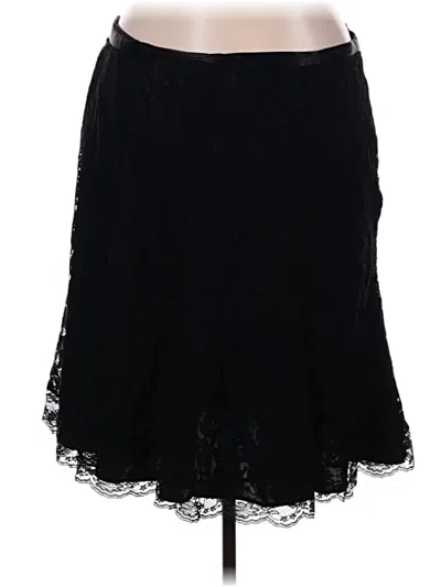 Pre-owned Lane Bryant Formal Skirt In Black