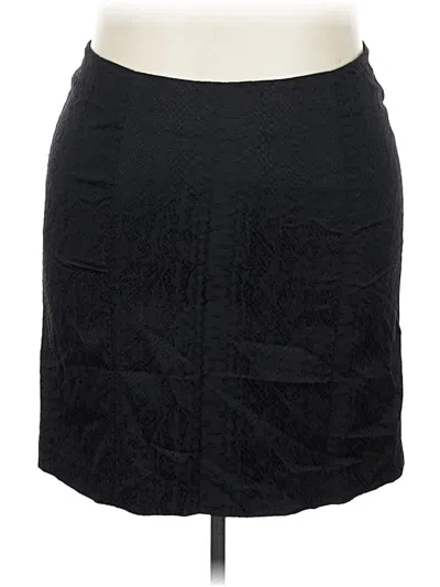 Pre-owned Lane Bryant Formal Skirt In Black