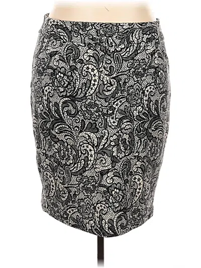 Pre-owned Lane Bryant Formal Skirt In Black