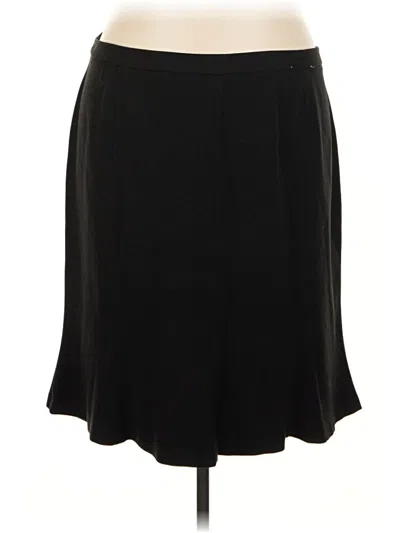 Pre-owned Lane Bryant Formal Skirt In Black