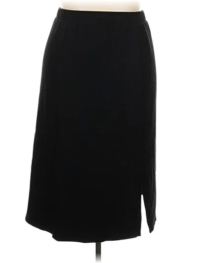 Pre-owned Lane Bryant Formal Skirt In Black