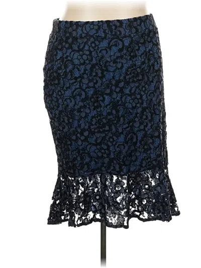 Pre-owned Lane Bryant Formal Skirt In Blue