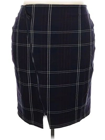 Pre-owned Lane Bryant Formal Skirt In Burgundy
