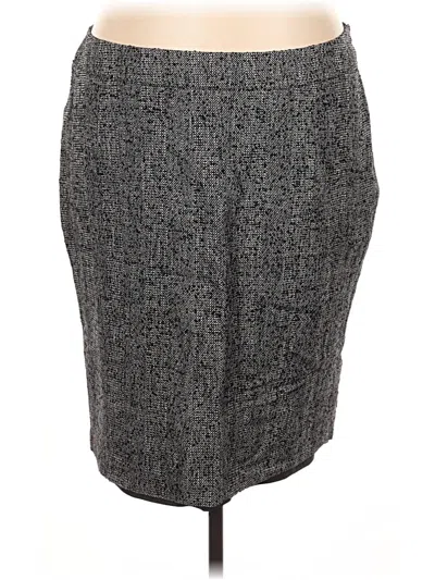 Pre-owned Lane Bryant Formal Skirt In Gray