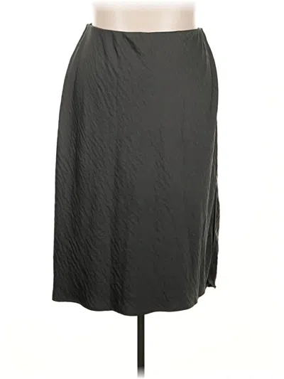 Pre-owned Lane Bryant Formal Skirt In Gray