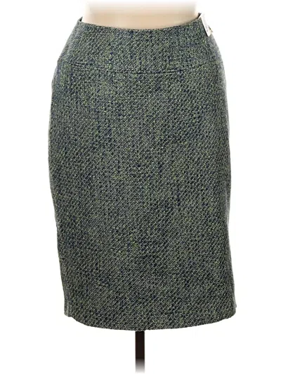 Pre-owned Lane Bryant Formal Skirt In Green