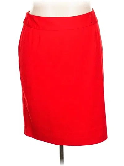 Pre-owned Lane Bryant Formal Skirt In Red