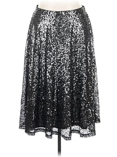 Pre-owned Lane Bryant Formal Skirt In Silver