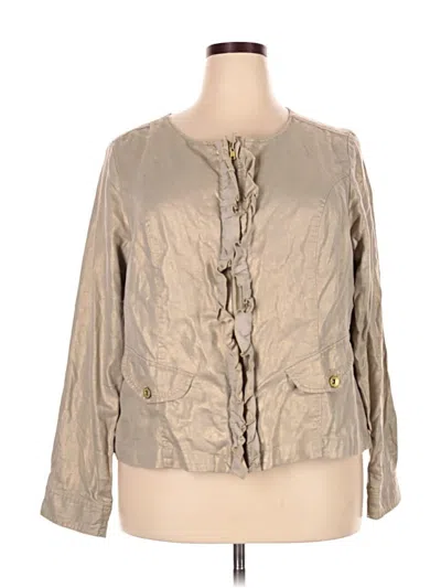 Pre-owned Lane Bryant Jacket In Gold