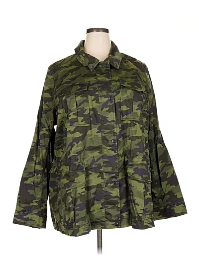 Pre-owned Lane Bryant Jacket In Green