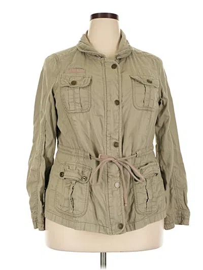 Pre-owned Lane Bryant Jacket In Green