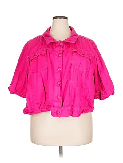 Pre-owned Lane Bryant Jacket In Pink