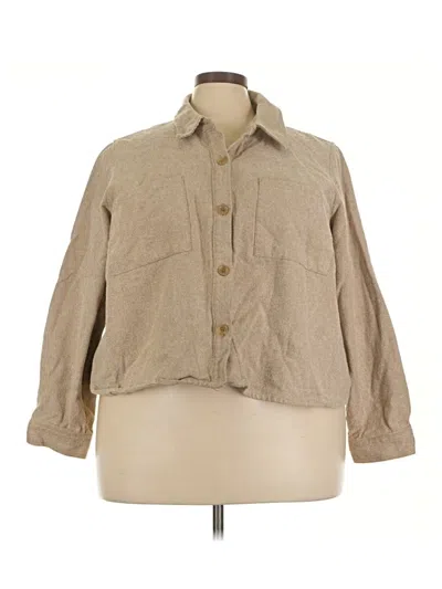 Pre-owned Lane Bryant Jacket In Tan