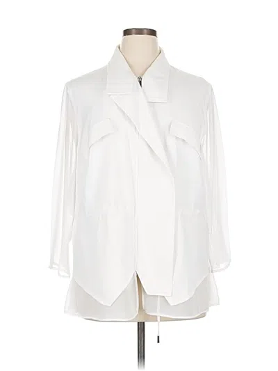 Pre-owned Lane Bryant Jacket In White