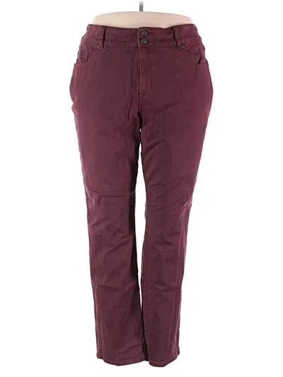 Pre-owned Lane Bryant Jeans In Burgundy