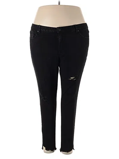 Pre-owned Lane Bryant Jeggings In Black