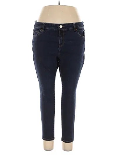 Pre-owned Lane Bryant Jeggings In Blue