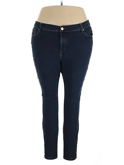 Pre-owned Lane Bryant Jeggings In Blue