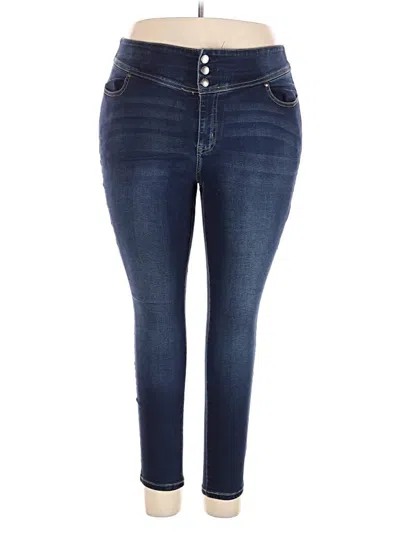 Pre-owned Lane Bryant Jeggings In Blue
