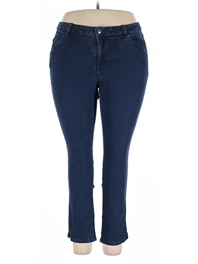 Pre-owned Lane Bryant Jeggings In Blue