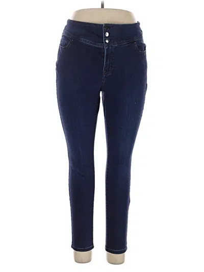 Pre-owned Lane Bryant Jeggings In Blue