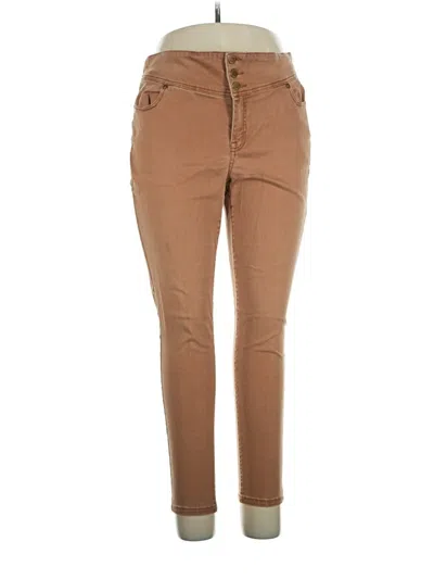 Pre-owned Lane Bryant Jeggings In Brown
