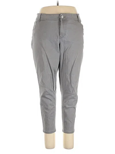 Pre-owned Lane Bryant Jeggings In Gray