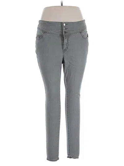 Pre-owned Lane Bryant Jeggings In Gray